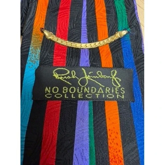Rush Limbaugh NO BOUNDARIES COLLECTION Men Silk Necktie Bold Stripes Office